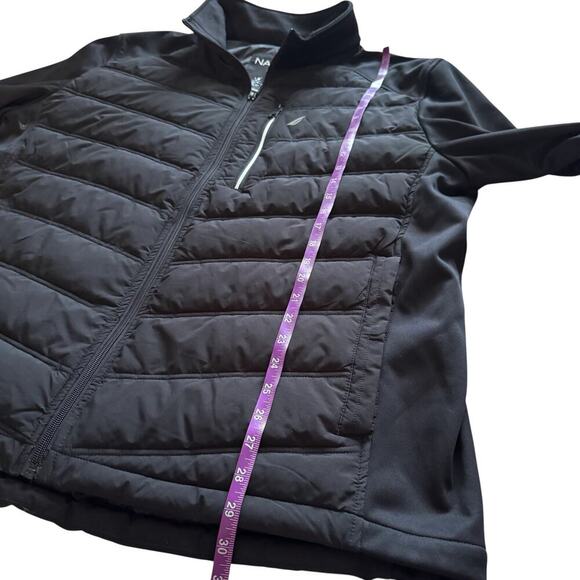 Nautica Jacket Mens 2XL Black Active Puffer Zip Water Wind Resistant Coat - Picture 8 of 16